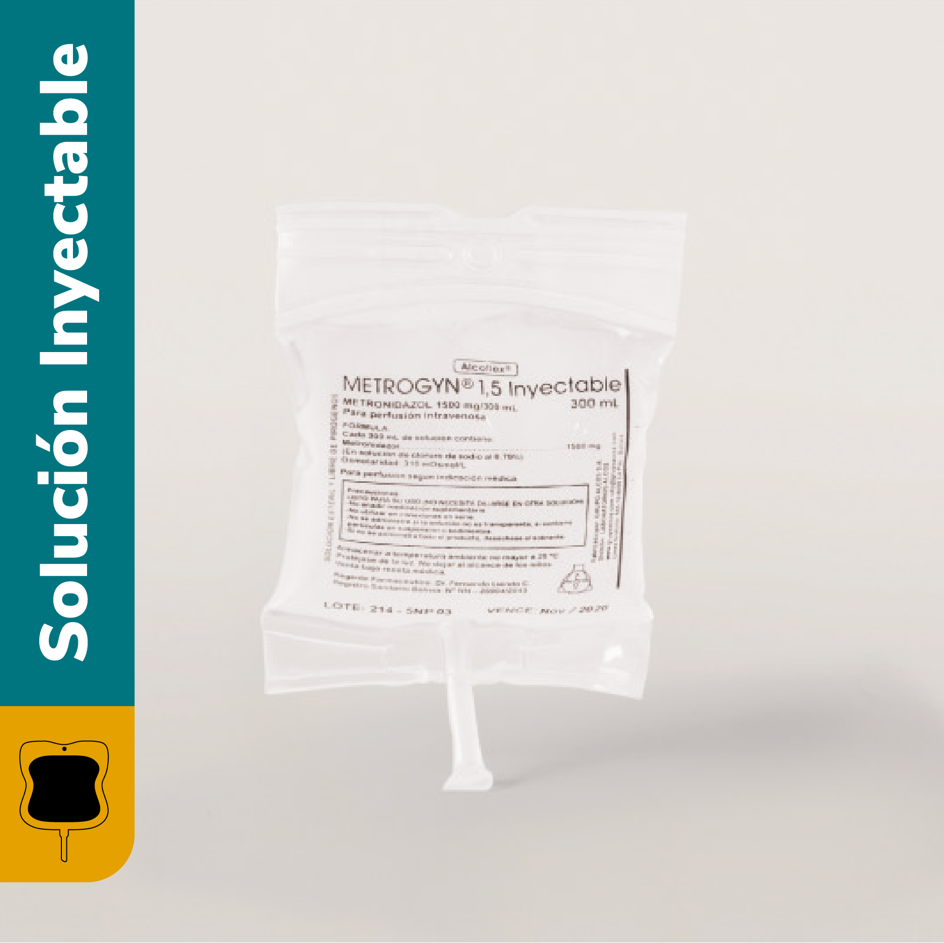 Grupo Alcos S.A. | Grupo Alcos S.A. | METROGYN INYECTABLE 1.5 G 300 ML