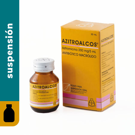 AZITROALCOS 200 MG SUSP FCO 30 ML